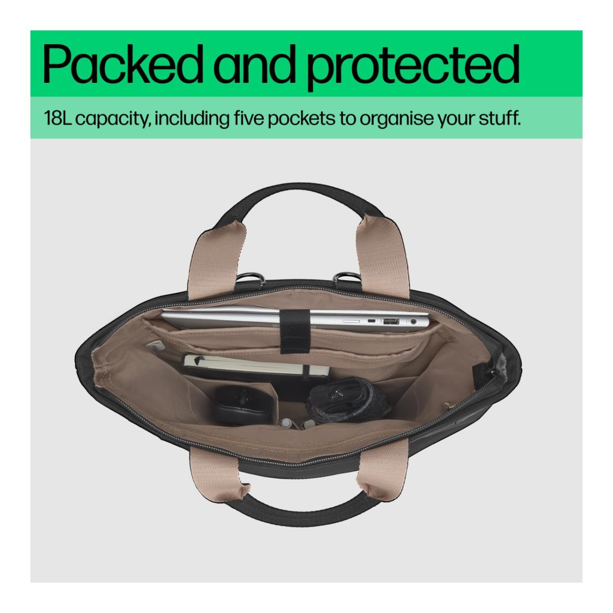 HP Convertible 14" Black Backpack