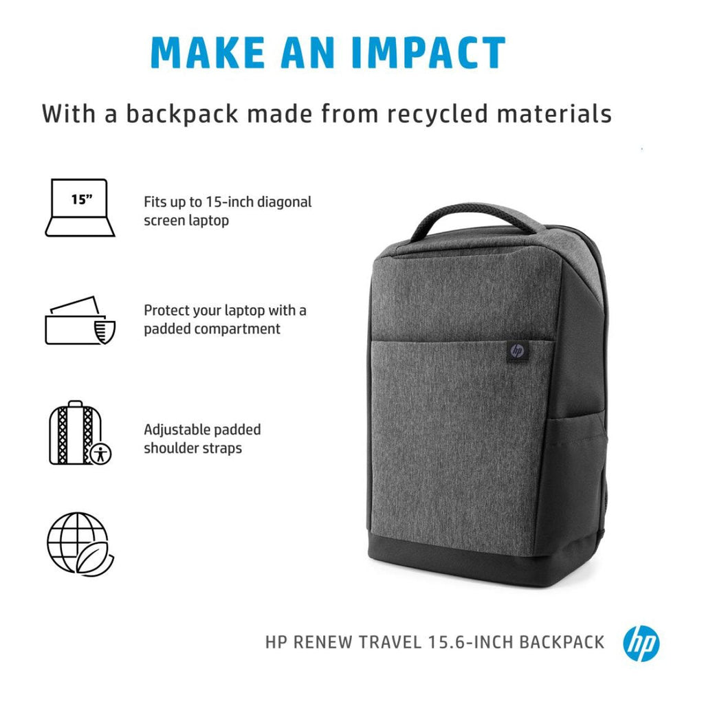 HP Renew Travel Grey 15.6" Backpack
